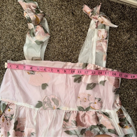 NWT Sister Jane Likely Lady Floral Mini Dress - Ivory and Pink size Small - Picture 5 of 16